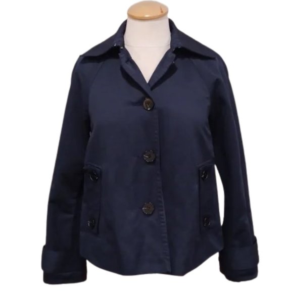 Jacob Navy Cotton Blend Spring Jacket- Sz. XS - Picture 1 of 12